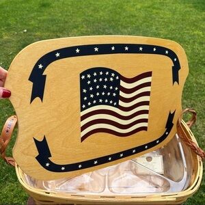 USA Peterboro Limited Edition 150th Anniversary American Flag Basket w/ Liner